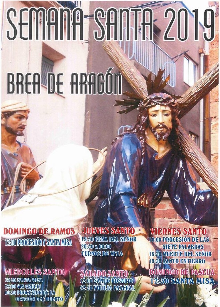 Semana Santa en Brea de Aragón 2019 Brea de Aragón